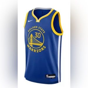 Adidas Stephen Curry Golden State Warriors #30 Swingman Jersey Boy Size Medium